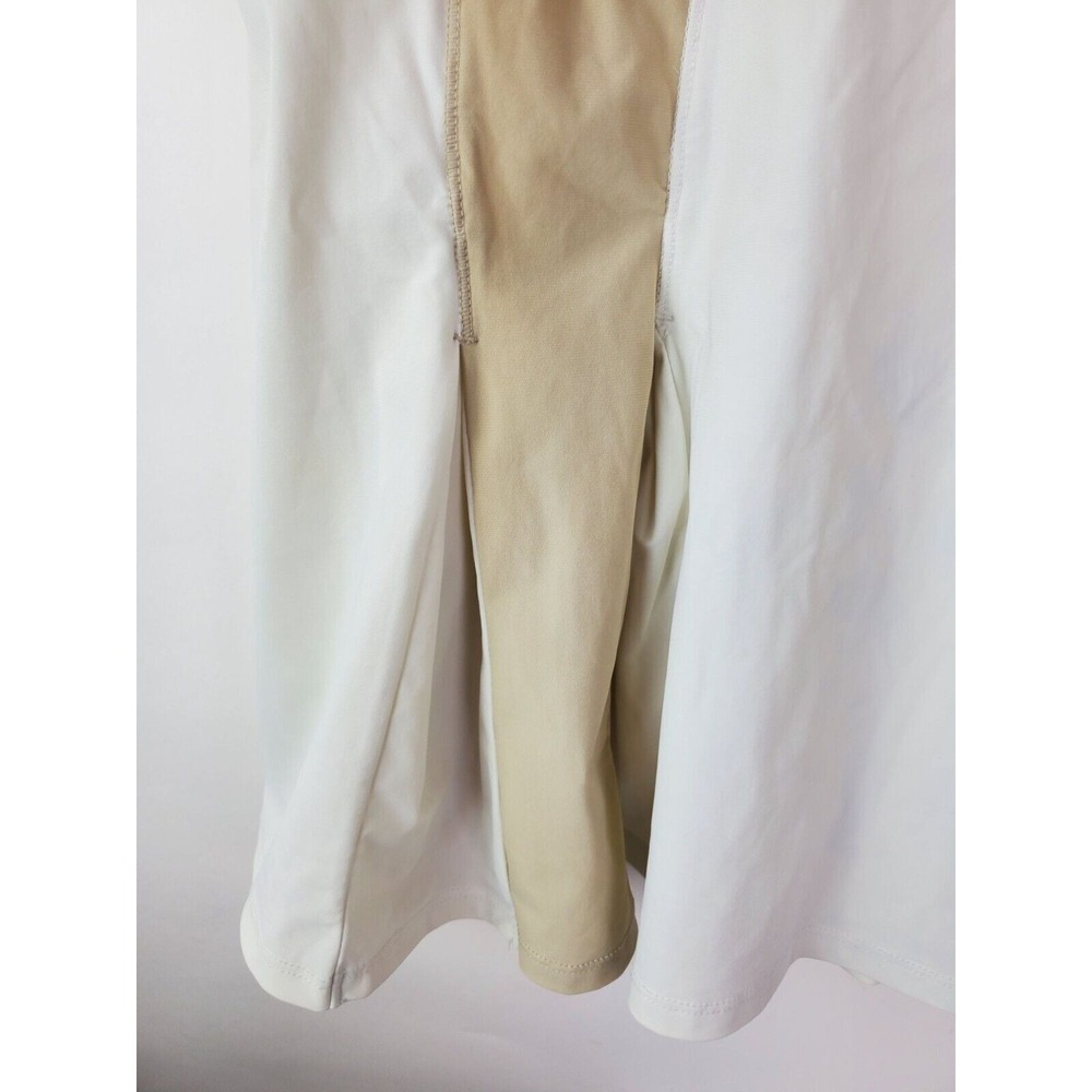 B3.0 Women's Tennis Athletic Workout Dress White Nude Ruffle Pleated Small - Picture 6 of 9
